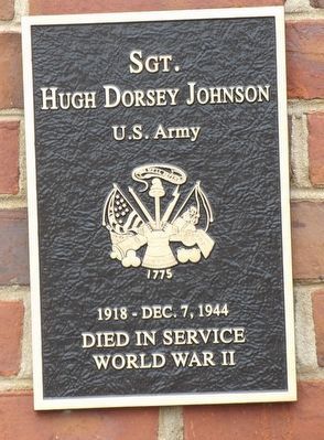 Sgt. Hugh Dorsey Johnson Marker image. Click for full size.