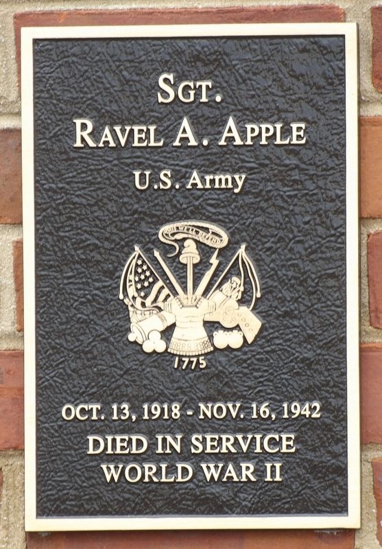 Sgt. Ravel A. Apple Marker image. Click for full size.