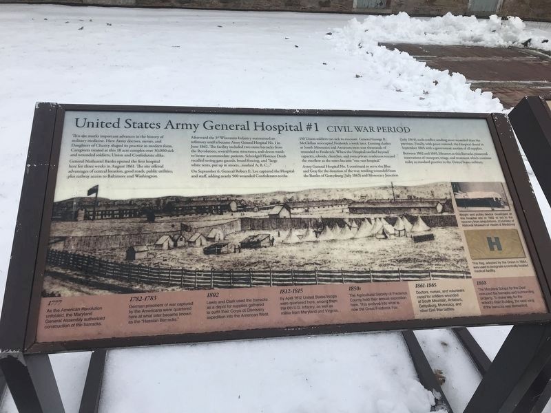 United States Army General Hospital #1 Marker image. Click for full size.