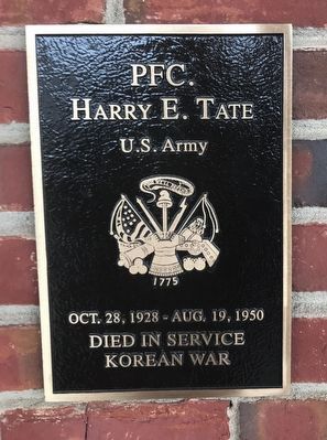 PFC. Harry E. Tate Marker image. Click for full size.