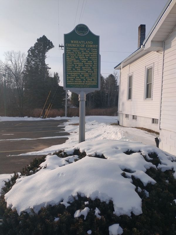 Wheatland Church of Christ Marker image. Click for full size.