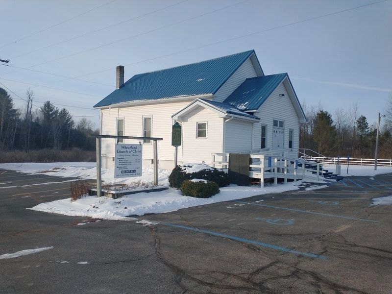 Wheatland Church of Christ Marker image. Click for full size.