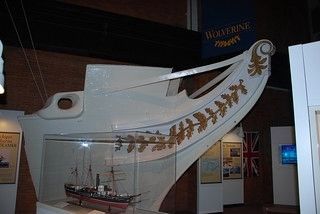U.S.S. Wolverine bow on display at the the Eire (PA) Maritime Museum image. Click for full size.