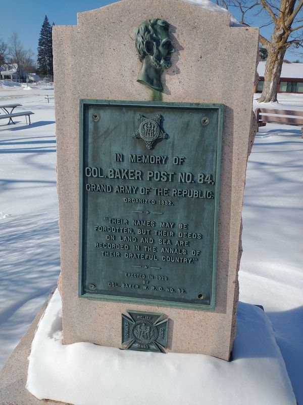 Col. Baker Post No. 84 Memorial image. Click for full size.