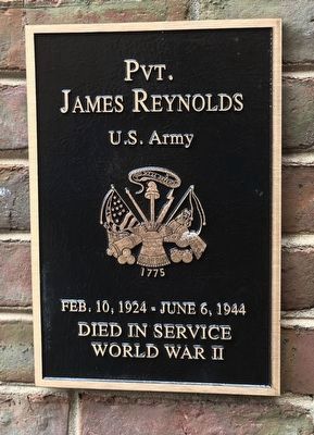 Pvt. James Reynolds Marker image. Click for full size.