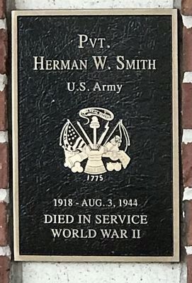 Pvt. Herman W. Smith Marker image. Click for full size.