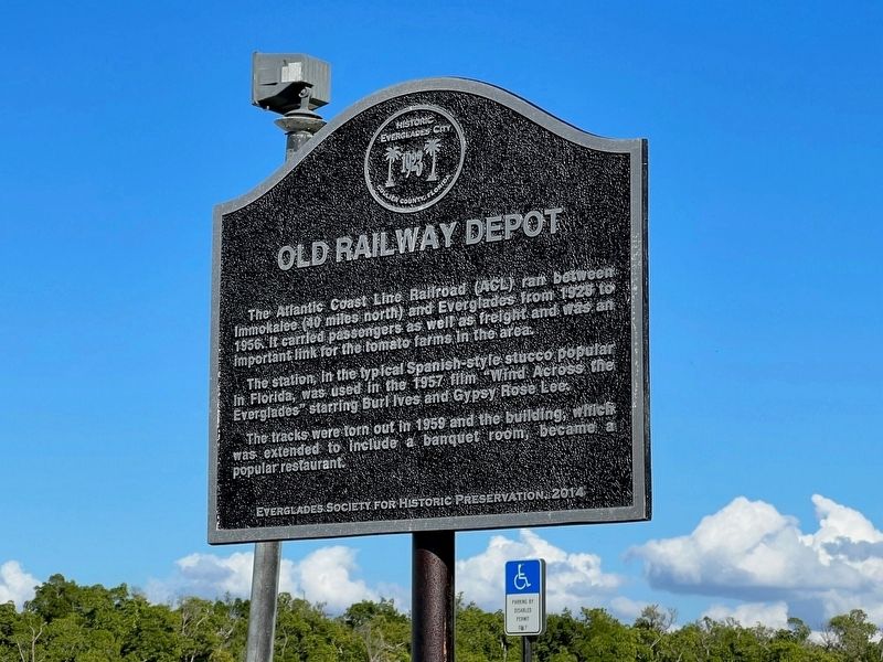 Old Railway Depot Marker image. Click for full size.