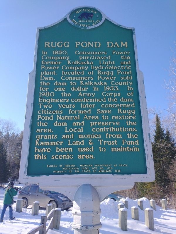 Rugg Pond Dam Marker image. Click for full size.