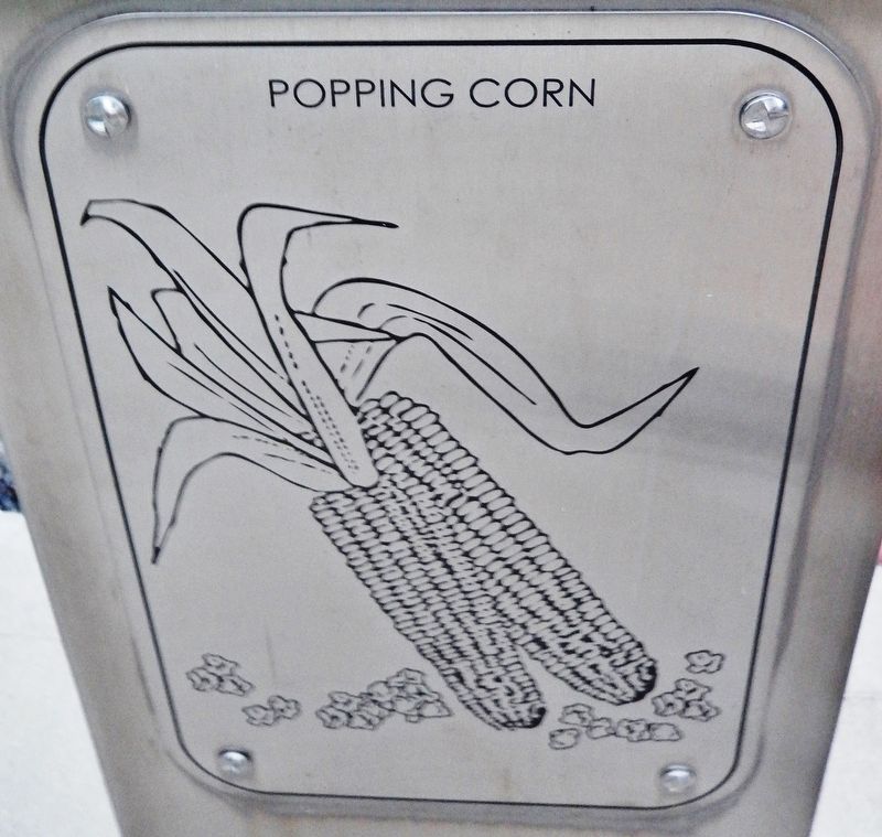 Marker detail: Popping Corn image. Click for full size.