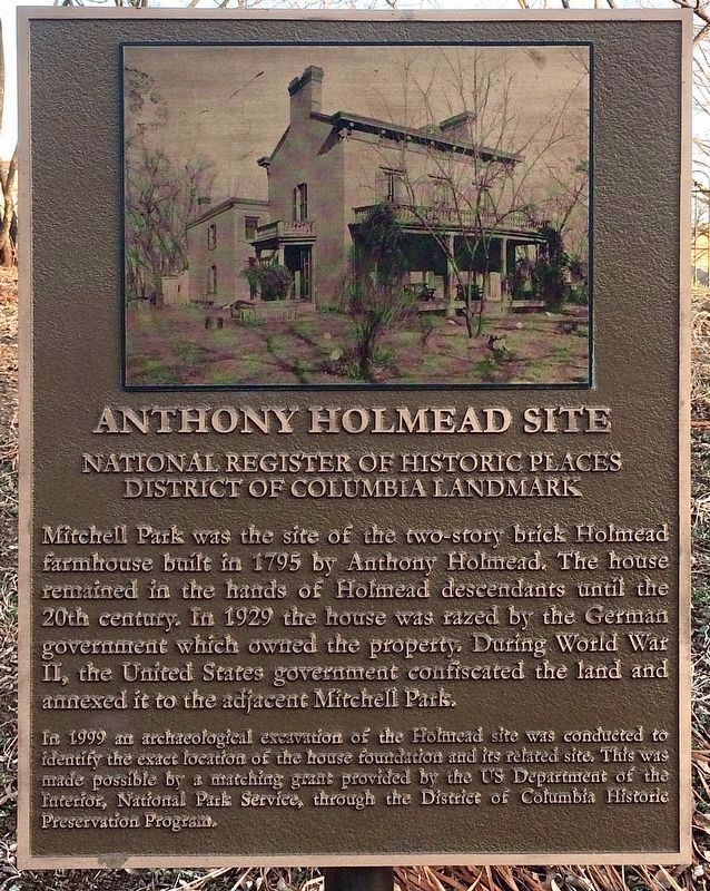Anthony Holmead Site Marker image. Click for full size.