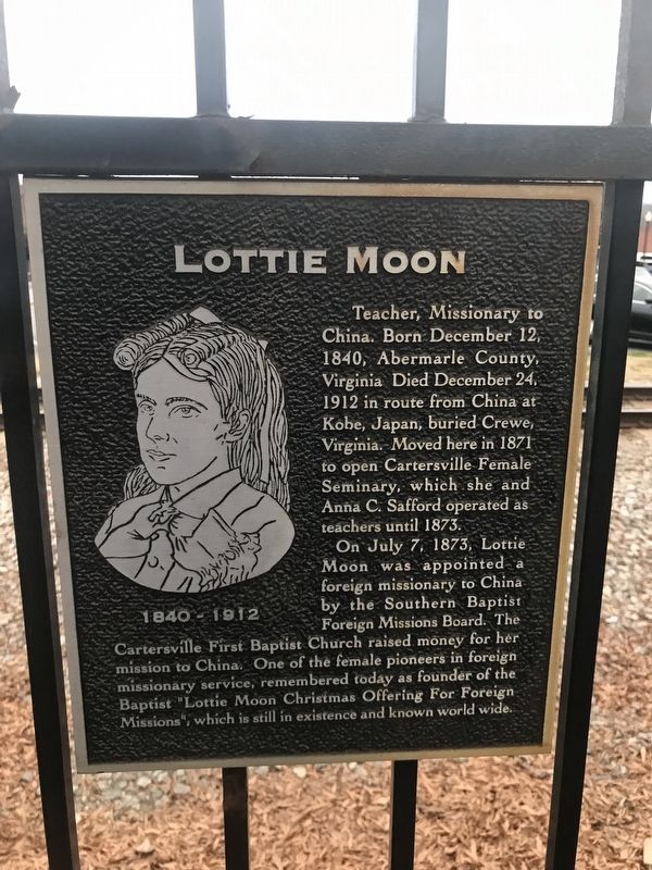 Lottie Moon Marker image. Click for full size.