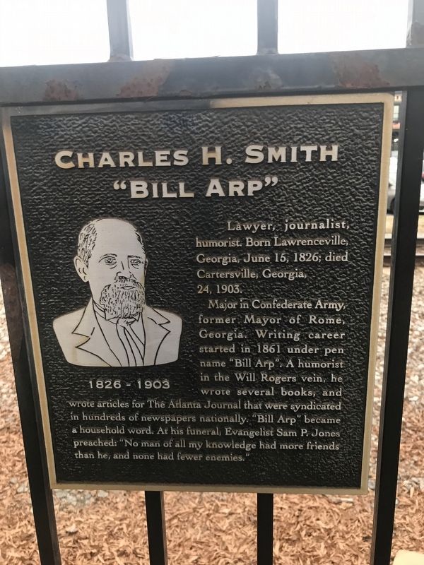 Charles H. Smith - "Bill Arp" Marker image. Click for full size.