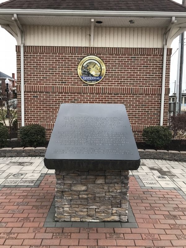 Aberdeen Proving Ground Memorial image. Click for full size.