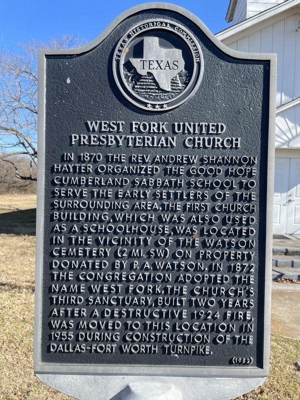 West Fork United Presbyterian Church Marker image. Click for full size.
