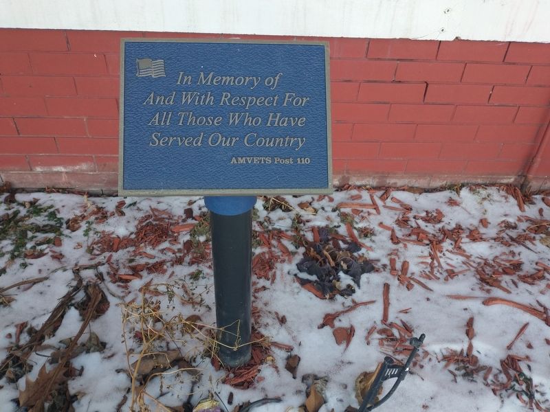 Amvets Post 110 Veterans Memorial image. Click for full size.