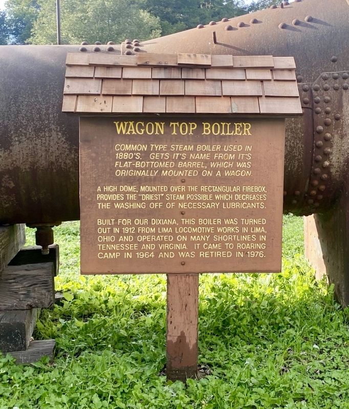 Wagon Top Boiler Marker image. Click for full size.
