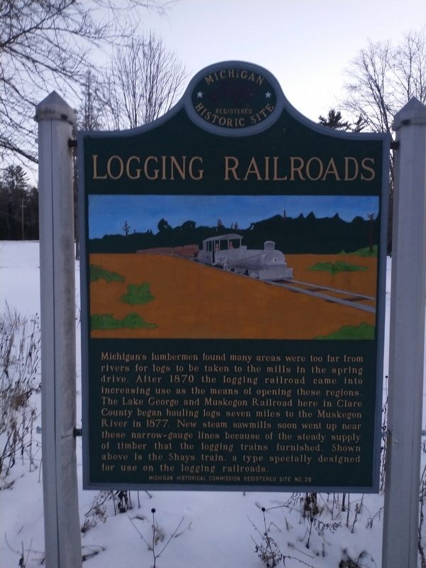Logging Railroads Marker image. Click for full size.