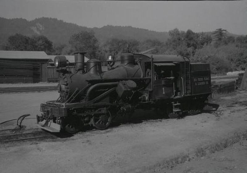 Heisler steam locomotive 1 at Roaring Camp & Big Trees in Felton, California. Click for full size. Heisler steam locomotive 1 at Roaring Camp & Big Trees in Felton, California image. Click for full size.
