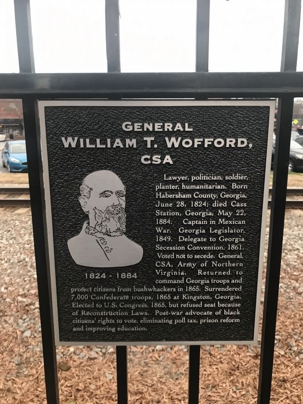General William T. Wofford, CSA Marker image. Click for full size.