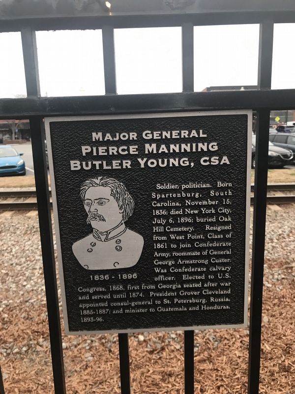 Major General Pierce Manning Butler Young, CSA Marker image. Click for full size.
