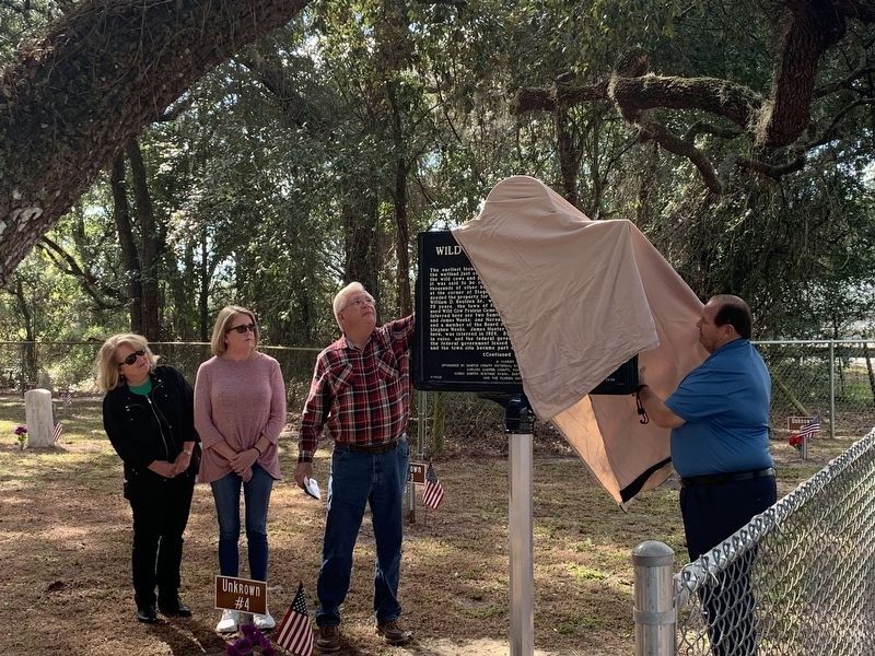 Wild Cow Prairie Cemetery Marker Unveiling image. Click for full size.