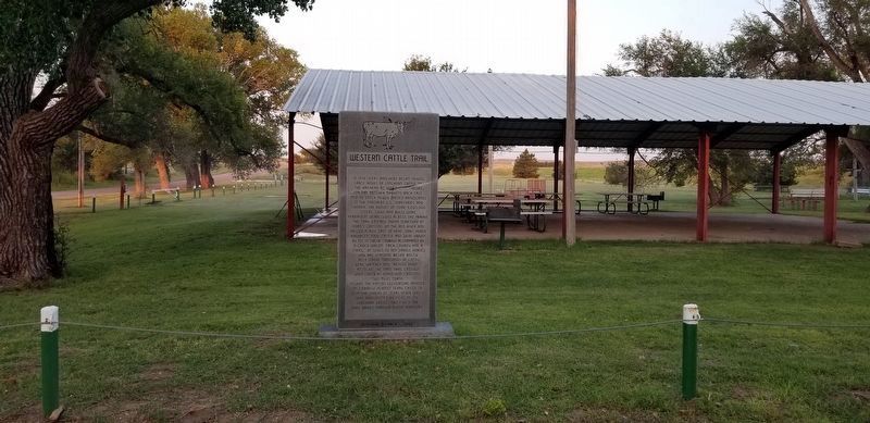 Western Cattle Trail Marker image. Click for full size.