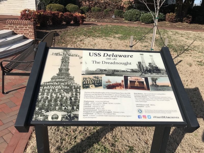 USS Delaware Marker image. Click for full size.