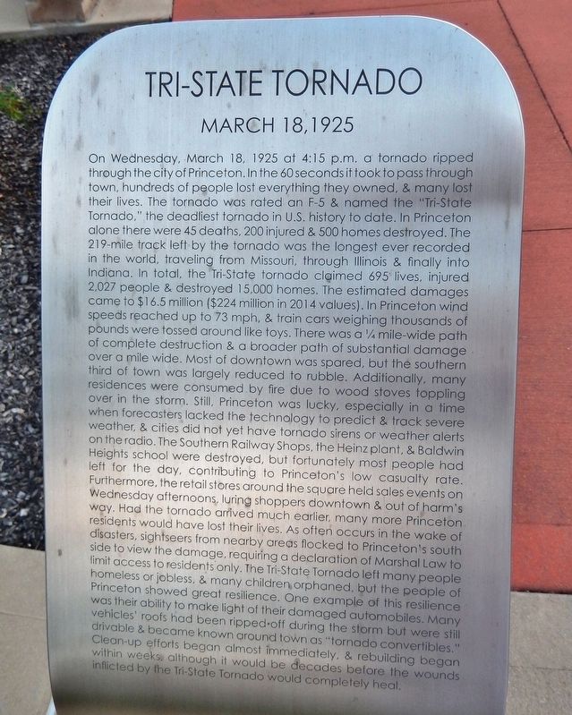 Tri-State Tornado Marker image. Click for full size.