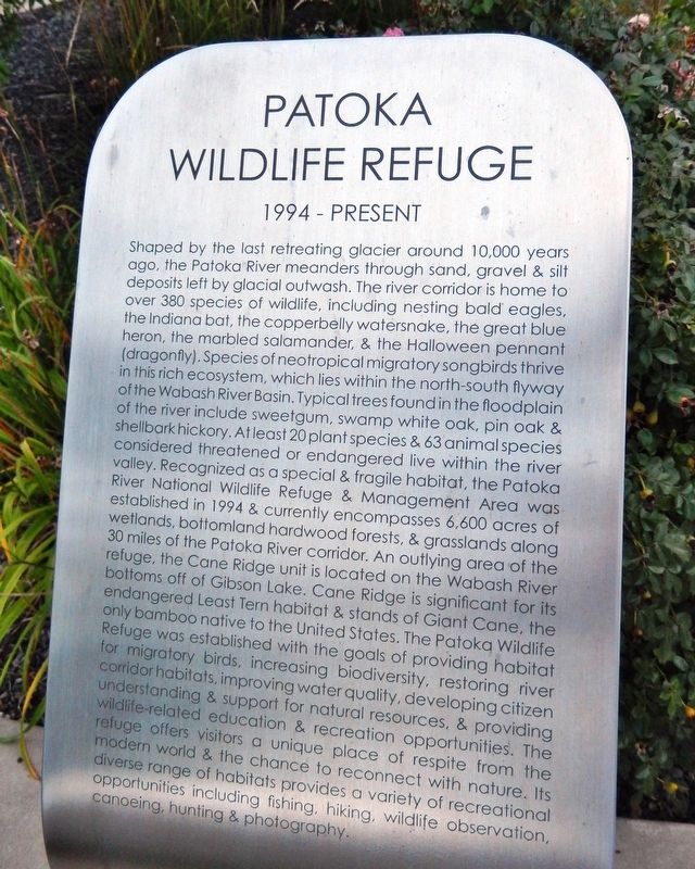 Patoka Wildlife Refuge Marker image. Click for full size.