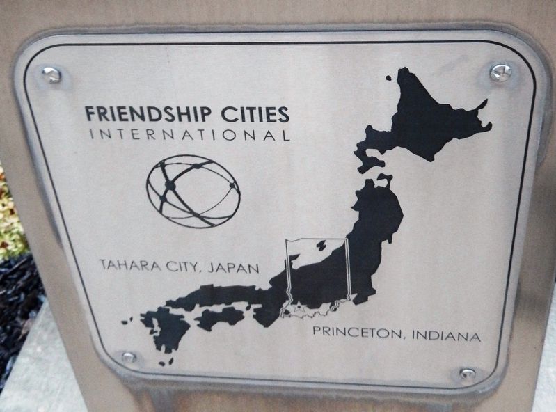 Marker Detail: Tahara City, Japan & Princeton, Indiana image. Click for full size.