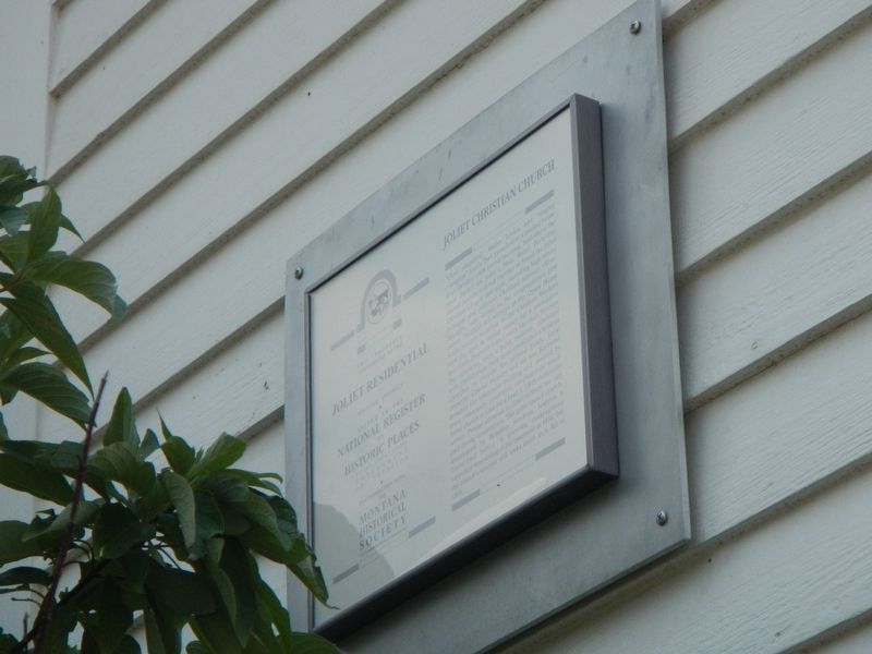 Joliet Christian Church Marker image. Click for full size.