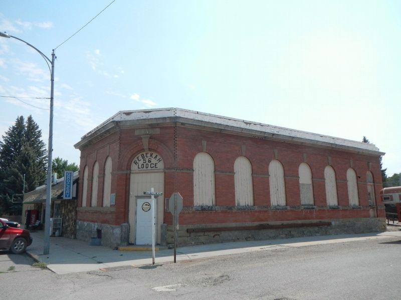 Rock Creek State Bank Building and Marker. Click for full size. Rock Creek State Bank Building and Marker image. Click for full size.