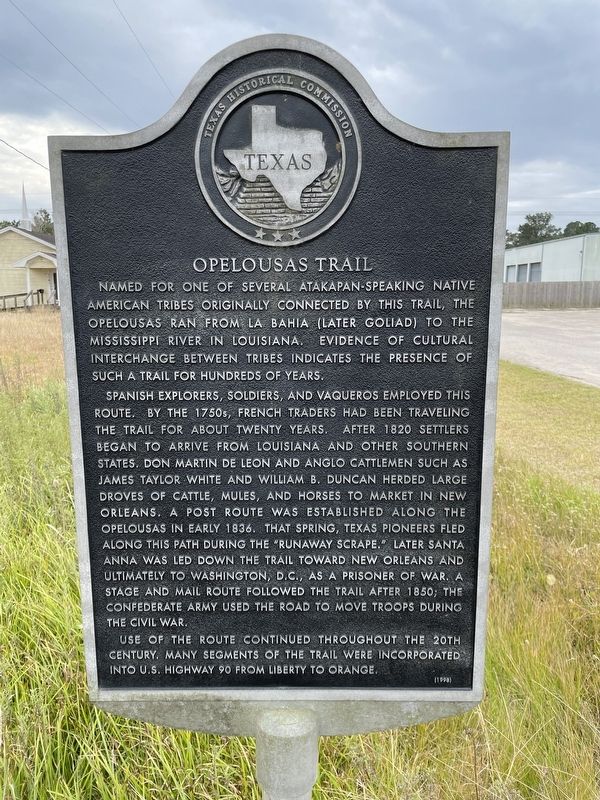 Opelousas Trail Marker image. Click for full size.