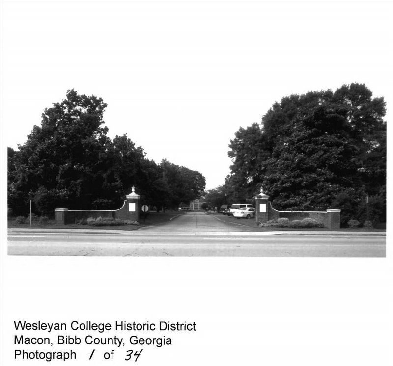 Wesleyan College Historic District Historical Marker