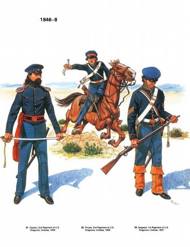 US Cavalry [Dragoons] War with Mexico, 1846-8 image. Click for more information.