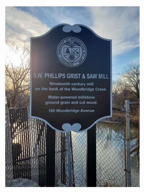 S.W. Phillips Grist & Saw Mill Marker image. Click for full size.