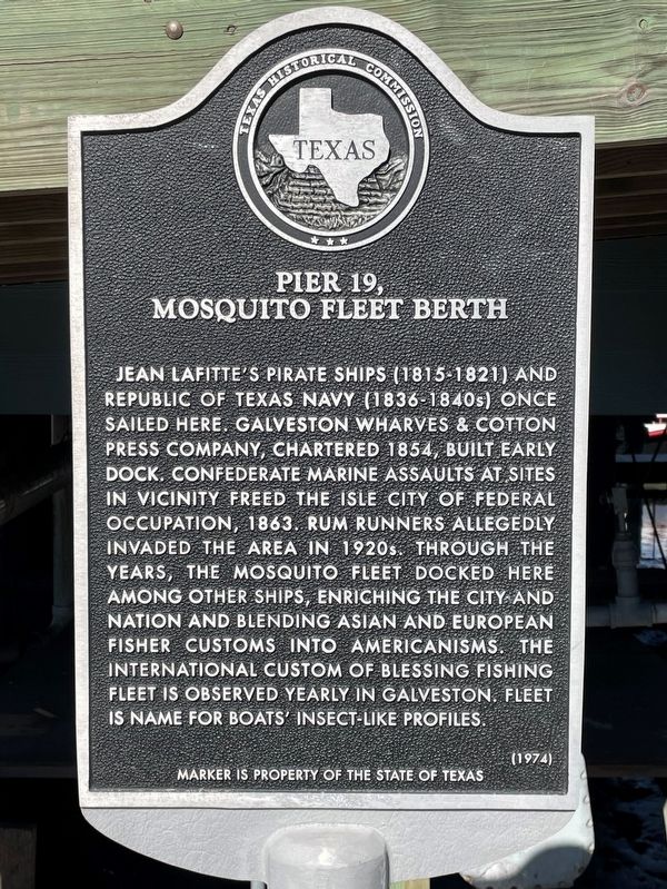 Pier 19, Mosquito Fleet Berth Marker image. Click for full size.