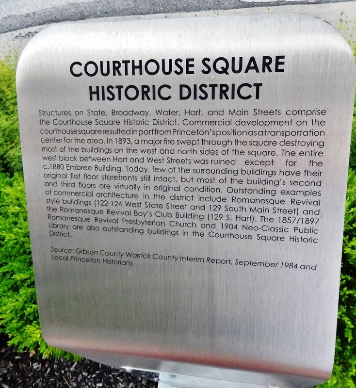 Courthouse Square Historic District Marker image. Click for full size.