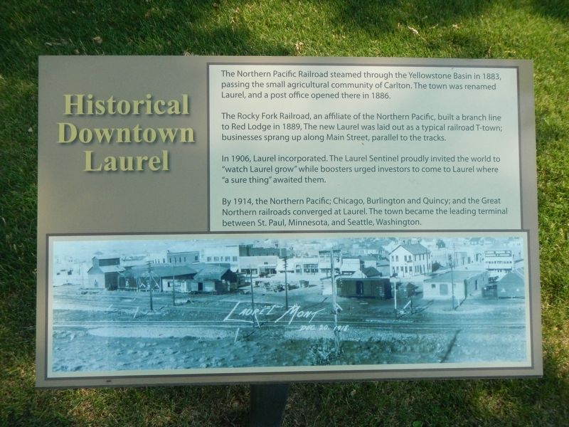 Historical Downtown Laurel Marker image. Click for full size.