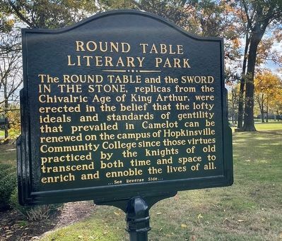 Round Table Literary Park Historical Marker, Round Table Literary Journal