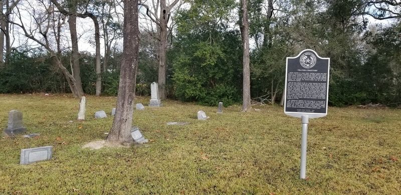 The Prater Cemetery and Marker image. Click for full size.