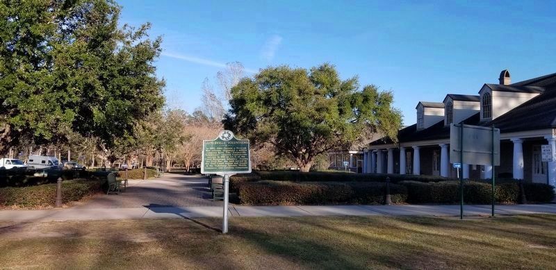 Volunteers Marker and visitors center image. Click for full size.