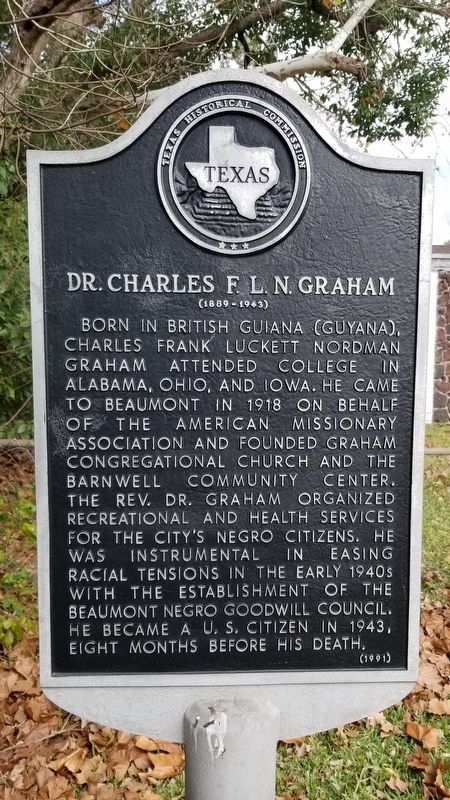 Dr. Charles F. L. N. Graham Marker image. Click for full size.