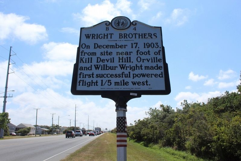 Wright Brothers Marker image. Click for full size.