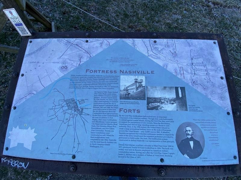 Fortress Nashville / Forts Marker image. Click for full size.