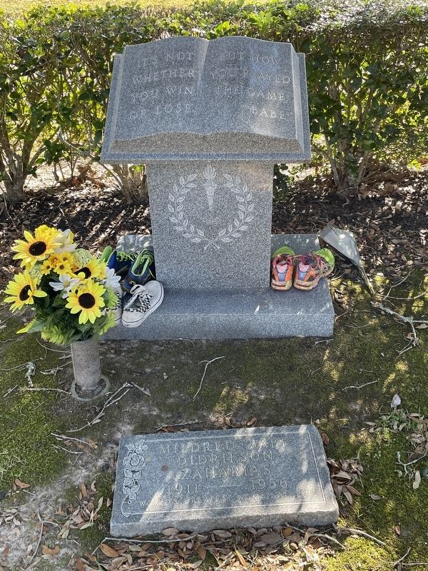Mildred "Babe" Didrikson Zaharias Grave Marker. Click for full size. Mildred "Babe" Didrikson Zaharias Grave Marker image. Click for full size.