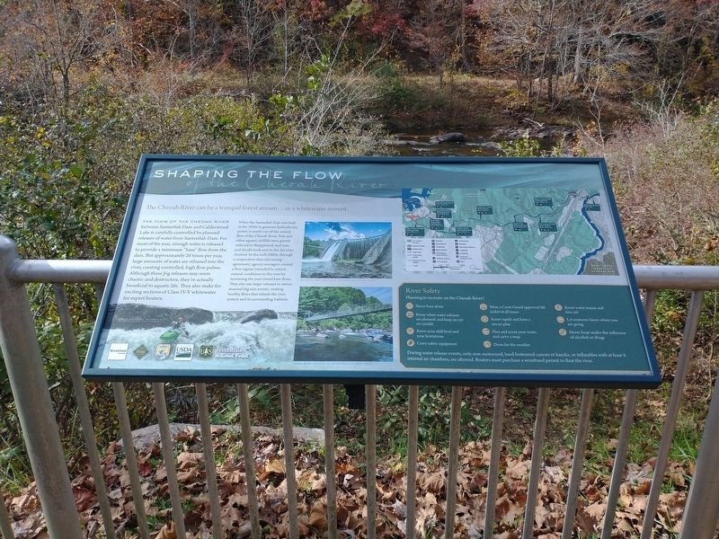 Shaping the Flow of the Cheoah River Marker image. Click for full size.