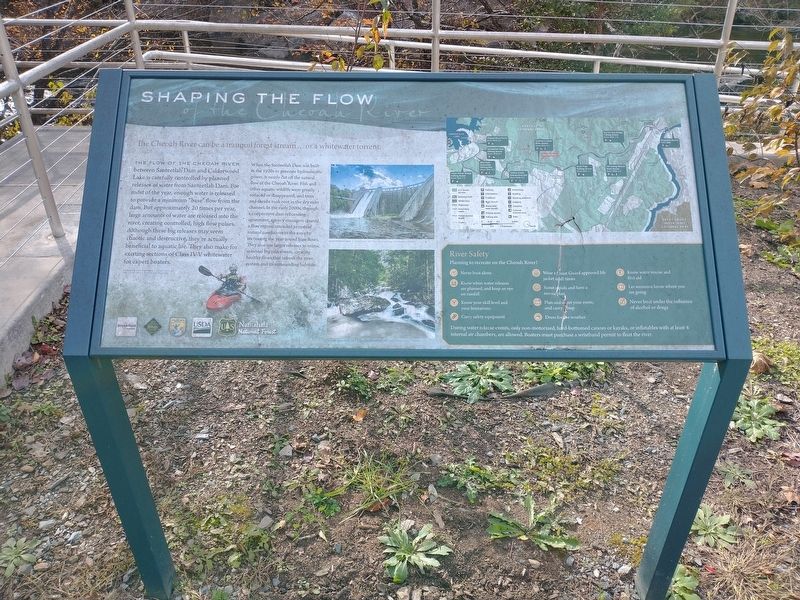 Shaping the Flow of the Cheoah River Marker image. Click for full size.