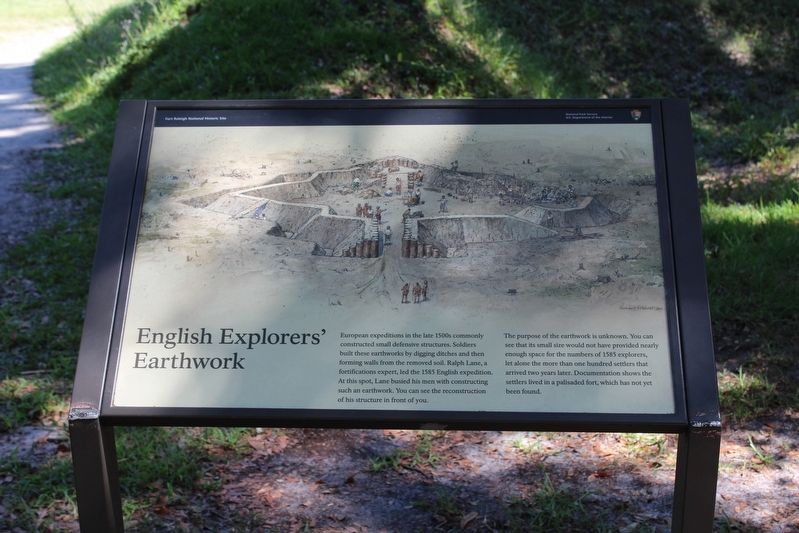 English Explorers' Earthwork Marker image. Click for full size.