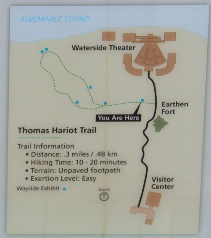 Thomas Hariot Trail Map image. Click for full size.